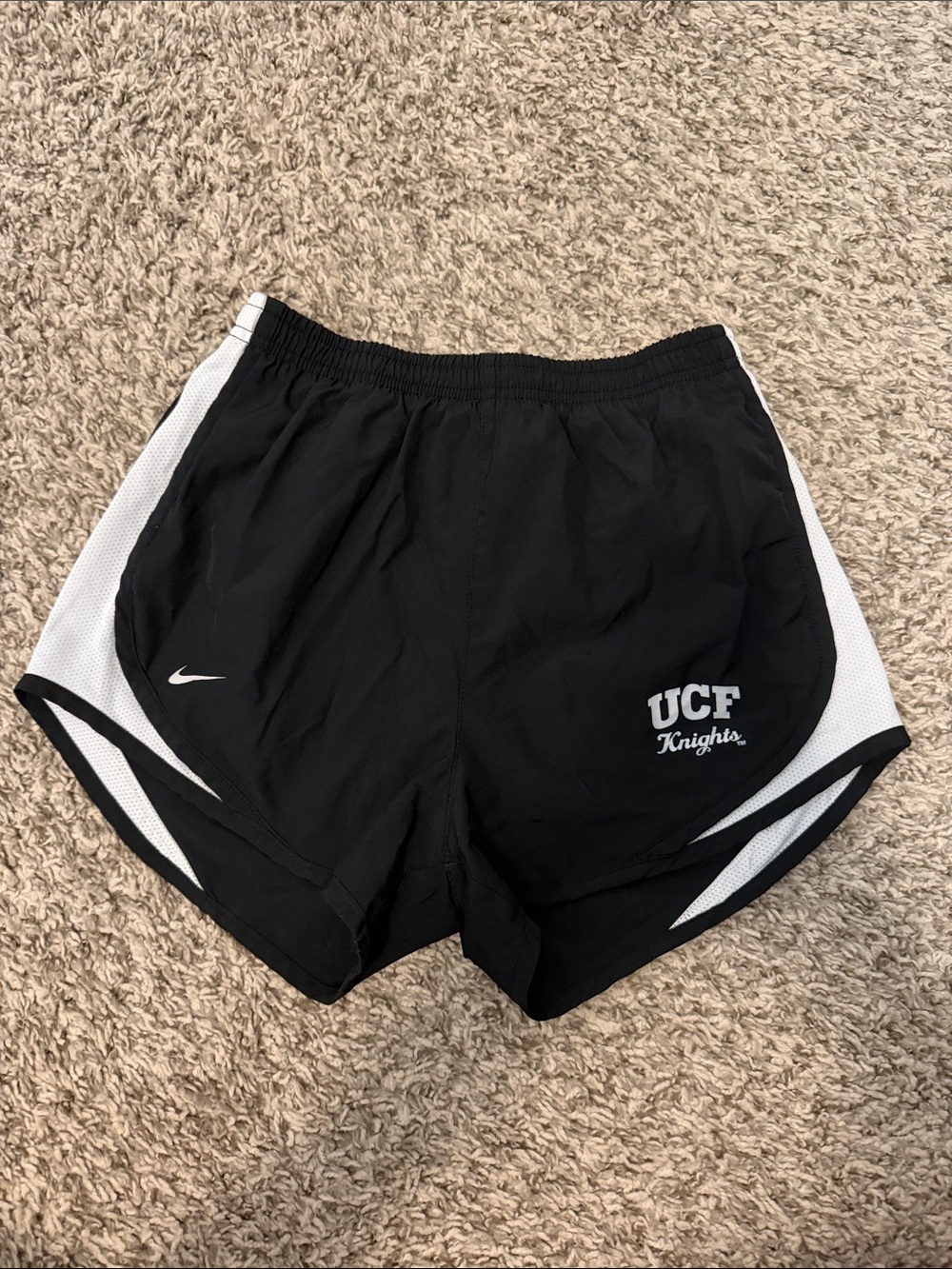 Nike Black and White UCF Knights Women's Athletic Shorts